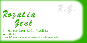 rozalia geel business card