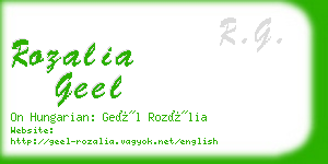 rozalia geel business card